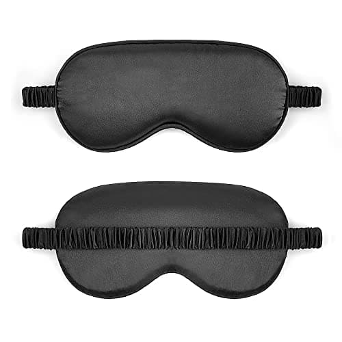 Sleep Mask Satin Eye Mask, Blackout, Black