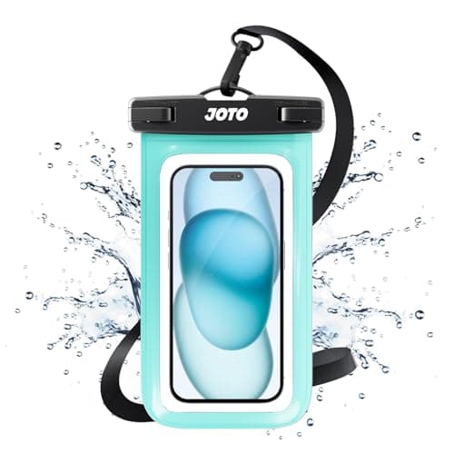 JOTO Waterproof Phone Pouch Cellphone Dry Bag Case for iPhone 17 Air 16 15 14 13 12 Pro Plus Max XR X 8 7 6S SE, Galaxy S23 S22 S22+ S21 up to 7" -Green