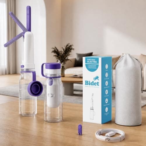 KAIYING Portable Handheld Bidet Sprayer Electric 260ml, Perineal Bottle