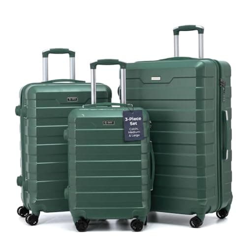 RWM 3Pc Suitcase Set Hard Shell ABS+PC Lightweight