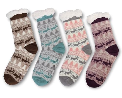 GA COMMUNICATIONS Womens Thermal Fleece Socks Turquoise