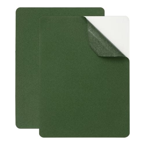 YELARXI Repair Patches 8 x 6IN Twill Fabric 2 Pack Army Green
