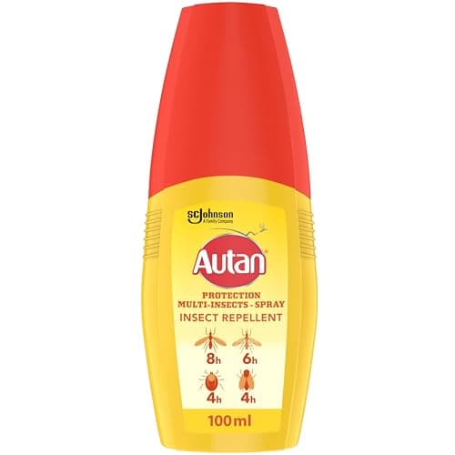 Autan Mosquito & Insect Repellent Pump Spray, Travel Essentials, Suitable For Kids, DEET Free Formula, Up to 8 Hours Protection against Mosquitoes, Biting Flies and Ticks, 100 ml
