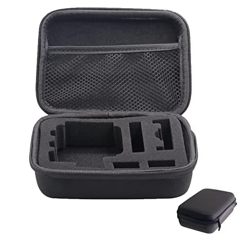Pikioraz Camera Accessory Bag for Action Camera, Carry Bag Compatible with Gopro, Portable Protective Case for Gopro Hero12 11 10 9 8 7 6 5 4 3 2 (Small),Black