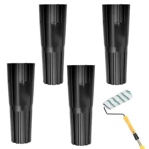 4PCS Universal Threaded to Push Fit Adapter for Paint Roller Extension Poles - Durable Plastic Conversion Kit for Seamless Tool Compatibility