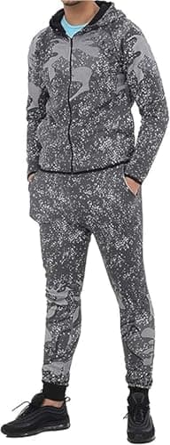 trending babz Kids Boys Unisex Camouflage Splater Paint Print Tracksuit Teens Hooded Top Jogging Bottoms