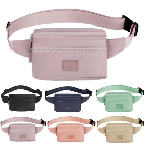 Bumbags Waist Fanny Pack Ladies Fashion Bum Bag with Adjustable Belt for Sport Hiking Girls Women (Purple)