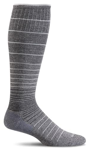 Sockwell Women's Circulator Compression Socks, Charcoal, Small/Medium