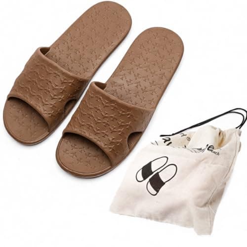 Anmerl Travel Slippers for Women & Men, Foldable Slides with Storage Bag