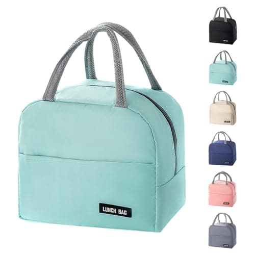 SUOXU Insulated Lunch Bag for Men Women Kids Cool Bag- Reusable Thermal Food Bag Ice Pack with Leak-Proof Liner, Cooler Tote for Work, School, Picnic & Travel (5L - Light Green)