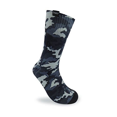 DAKY Waterproof Socks for Men Women - Warm Thick Ultimo Mid-Calf Waterproof Socks (UK, Alpha, L, Regular, Regular, Camo)