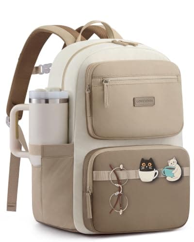 LOVEVOOK Backpack Womens, School Bag for Girls, 15.6 Inch Laptop Backpacks