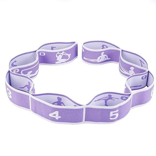 1 Pcs Yoga Straps with 8 Adjustable Loops,Stretching Bands,Gymnastics Stretch Band Kids,Stretch Bands for Exercise,Leg and Hamstring Stretcher,for Gymnastics,Pilates,Yoga,Dance,Fitness Resistance