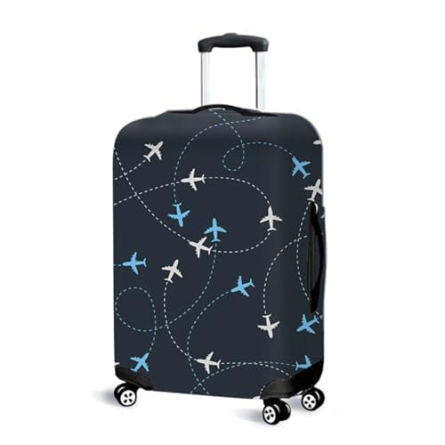 FooYee Elastic Luggage Cover, Washable Suitcase Protective Cover, Travel Trolley Case Protector, Dustproof and Scratchproof, Stretchable Suitcase Guard for 18-21 Inch Suitcases