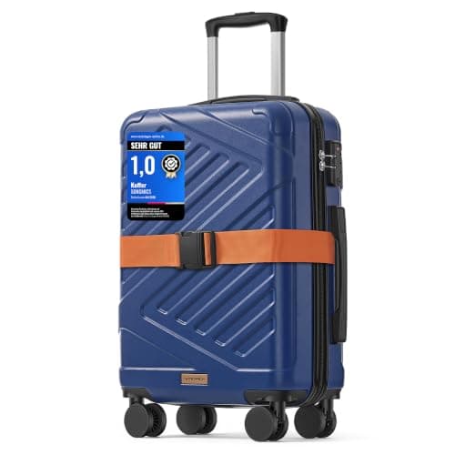 SONGMICS Hard Shell Suitcase, ABS Luggage Trolley with TSA Lock, 20 Inch