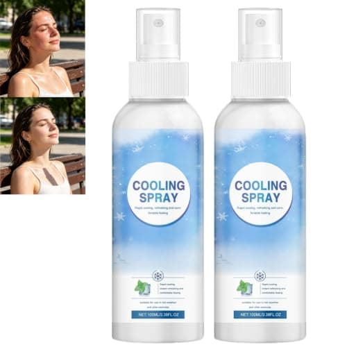 Ultimate Cooling Spray Extreme Weather Protection, Portable Outdoor Body Freshener, Lightweight Quick-Dry Fabric Mist, Instant Summer Sports Refresher, Non-Sticky Travel Size Cooler Gear (2pcs)