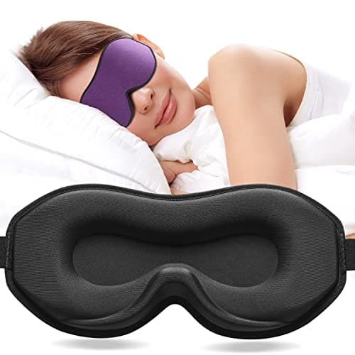 Umisleep Sleep Mask for Side Sleepers, 100% Blackout Eye Mask for Women Men