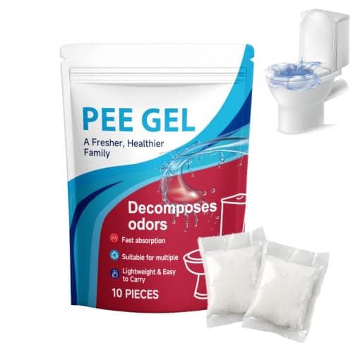 CBOFOL Portable Toilet Gel & Absorbent Powder Sachets for Adults,10 pieces