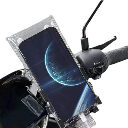 Phone Bag Motorcycle | Handlebar Waterproof Clear Phone Pouch Motorcycle Mobile Holder Charging Port Phone Rain Cover for Cycling Enthusiasts