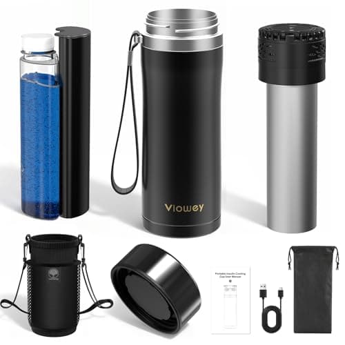 Electric Insulin Cooler Travel Case TSA Approved, Portable Insulin Refrigerator with USB Charger & Biogel, 2-8°C Precise Temp Control Medication Cooler, Diabetes Travel Case for Insulin & EpiPens