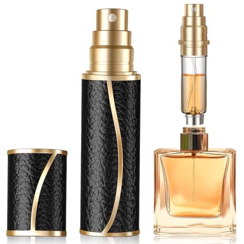 Perfume Refillable Atomizer 10mL Perfume Spray Bottle Leather Material
