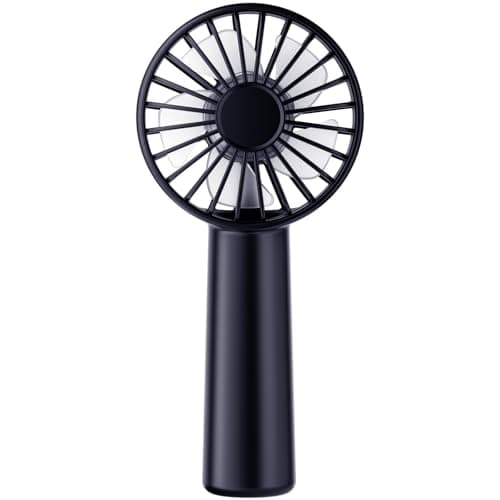 Portable Handheld Fan, Small Personal Hand Fan with 3 Speeds 1800mAh USB Rechargeable, Mini Hand Held Fan for Makeup Eyelash, Travel Gifts for Girls Women Kids