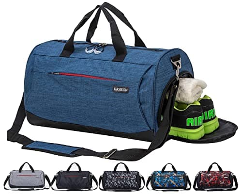 Gym Bag with Shoes Compartment and Wet Pocket, Duffle Bag for Sports Travel