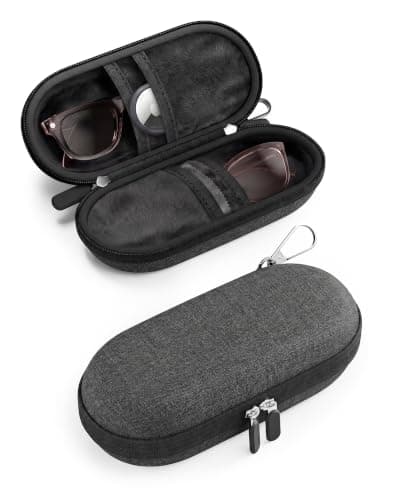 ProCase Hard Double Sunglasses Glasses Case for Men Women -Darkgrey