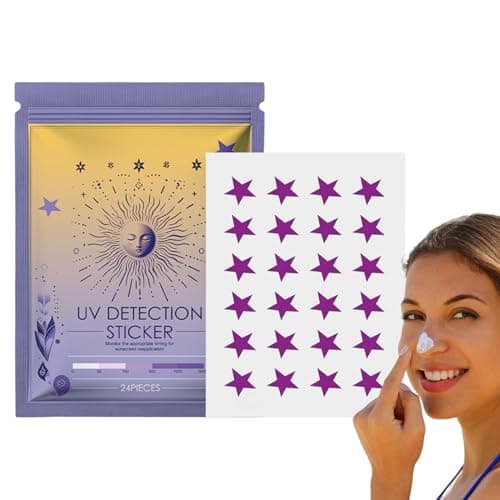 UV Stickers for Sunscreen Spf Sensing Face Sunblock Patches
