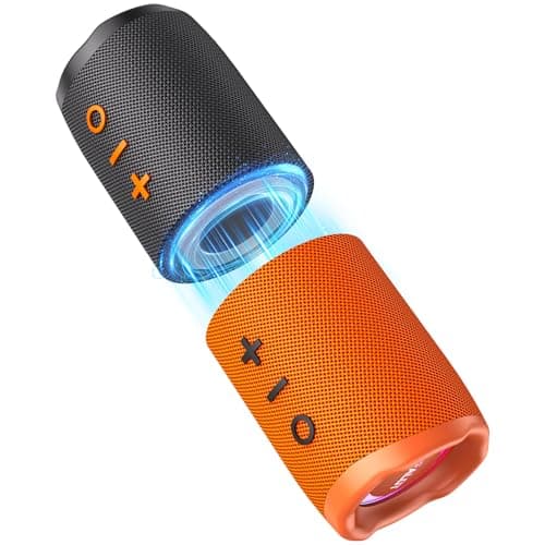 Zealot 2 in 1 Magnetic Split Bluetooth Speaker, 20W Power (10W per Speaker), Waterproof Split Wireless Speaker Bluetooth 5.3, 12H Playtime, True Wireless Pairing for Home, Outdoor or Travel