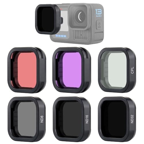 YALLSAME 6-Pack ND CPL Lens Filter Set for GoPro Hero 13 Black