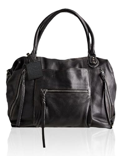 1901 SOCIETY Womens Large Hobo Handbags with Adjustable Strap, Black