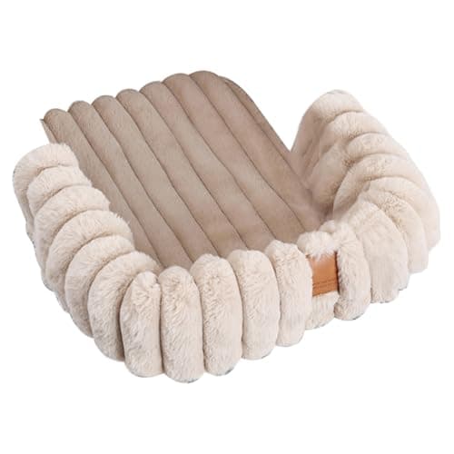 Dog Stroller Cushion - Warm Plush Comfort Pad, Magnetic Buckle Pet Cart Cushion, Ergonomic Washable Travel Mat, Polyester Short Plush Accessory Case Pet Stroller Pad | for Cats Puppy Indoor Outdoor