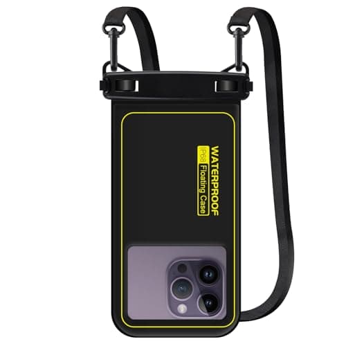 Waterproof Floating Phone Pouch Case, IPX8 Universal Waterproof Phone Pouch Dry Bag Holder for iPhone 16 15 14 13 12 11 Pro Max Samsung S23 Huawei Up to 6.8” for Vacation Beach Swimming