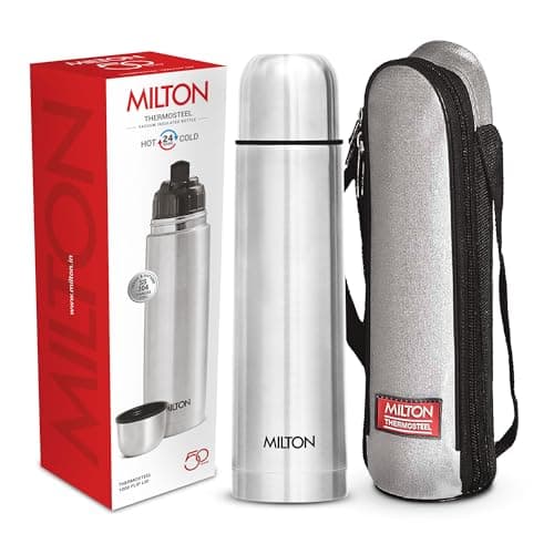 Milton Flask 1 Litre (34 oz) Insulated Water Bottle with Cover, Flip Lid