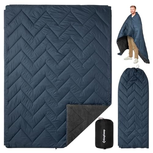 KingCamp Camping Blanket Soft Sherpa Fleece,Camping Quilt,200×145cm