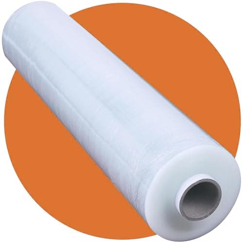 Roe Tenpo Stretch Shrink Wrap Roll - 400mm X 250m, Strong, Water & Moisture Proof, Industrial Strength Cling Film, Plastic Wrap, for Luggage, Pallet Wrap & Packaging (Clear, 1 Roll)