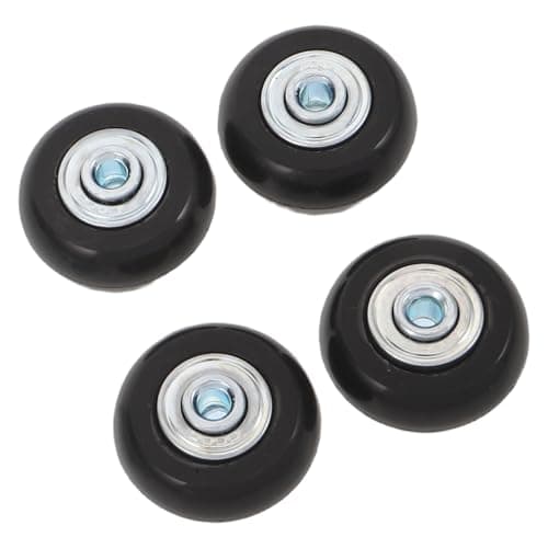HEALEEP Pu Silent Replacement Wheels for Suitcase and Luggage with Ball Bearing, Low Noise Swivel Luggage Wheels Replacement Set for Airports and Travel Use