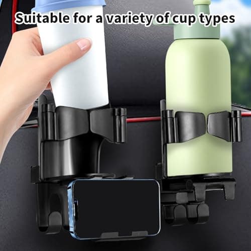 Headrest Cup Holder Heavy-Duty Quick-Release Holder Organizer