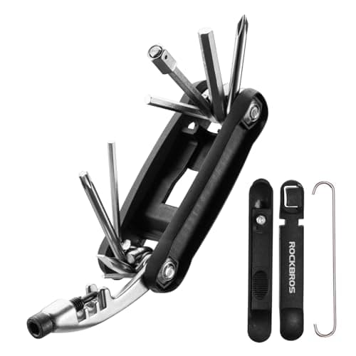 ROCKBROS 12 in 1 Multi-Function Bike Repair Tool Kit Bicycle Multi-Tool Portable Bike Pocket Tool Multifunctional Tool for Road Mountain MTB Bikes
