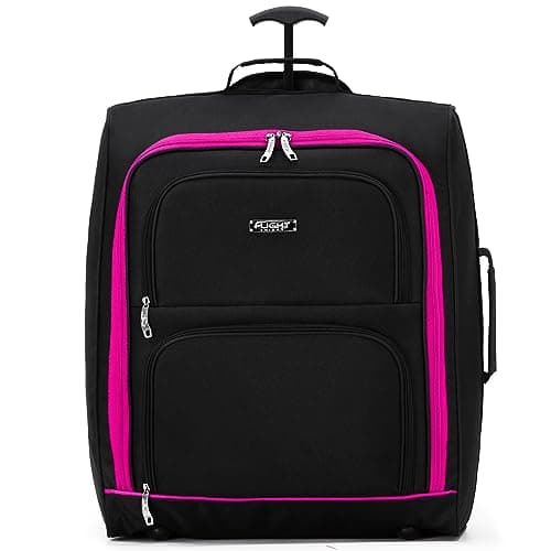 Flight Knight Carry On Cabin Suitcase easyJet (Overhead) Approved Large 2 Wheels Lightweight Bag Ideal for Airline Travel 56x45x25cm