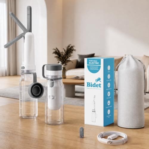 KAIYING Portable Handheld Bidet Sprayer Electric 260ml, Perineal Bottle