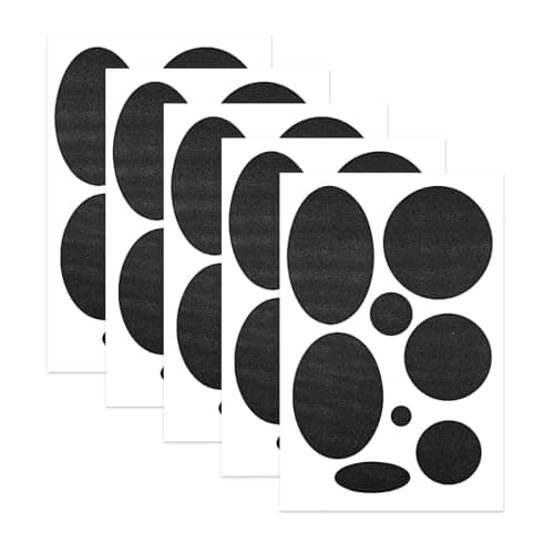 5 Sheets Puffer Jacket Repair Patch, Self Adhesive Down Coat Repair Patch, Black Waterproof Fabric Repairs Patches, Seamless Stick on Patches, for Clothes, Inflatables, Sleeping Bags Holes Fixing