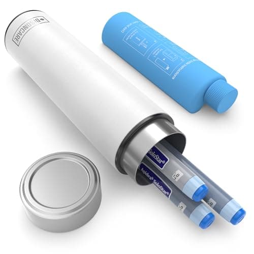 DISONCARE 60H Insulin Pens Cooler Travel Case Medicine Cooler for Travel TSA Approved EpiPen Carry Case with 2 Biogel Ice Pack Diabetic Trave with QR Medical Tag(Polar White)