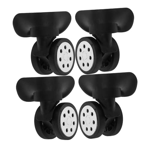 Angoily Replacement Sturdy Quiet Wheel Swivel Wheels Plastic Abs 4pcs Luggage Caster Set Repair, Easy to Install Kit for Wheeled for Suitcase Travel Suitcases