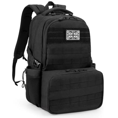Jueachy 40L Military Tactical Backpack Rucksack with 6L Cooler Compartment