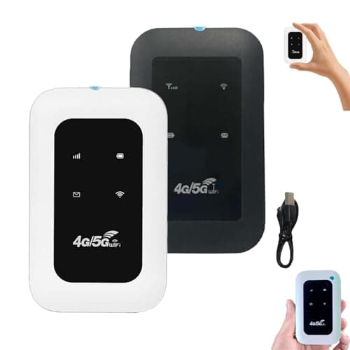 All-Network Portable WiFi, 5G Wi-Fi pocket Router,Power on and Use,High-Speed 5G Connectivity, Dual-Band Wi-Fi, Wireless Seamless Streaming & Gaming,for Travel, Public Computer, Business (Mix)