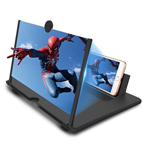 Newseego 12" Thin Foldable Phone Screen Magnifier, Black