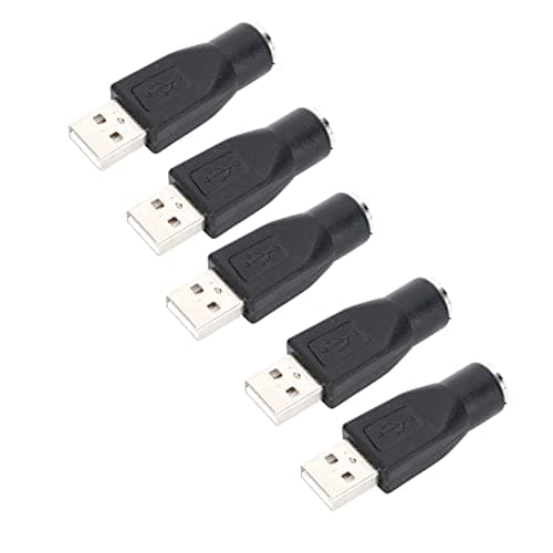 Ausla USB Male to Female Adapter Converter Plug and Play Keyboard Mouse Interface Small Portable 5 Pack for Home Office Travel Users
