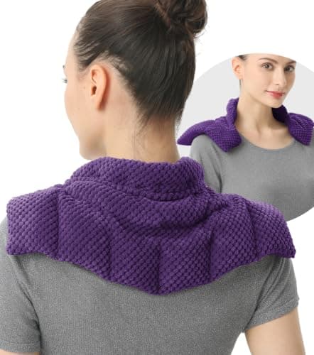 uncn Wheat Bags Microwavable for Neck and Shoulders, Heated Neck Warmer